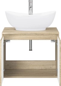 vidaXL Σετ Επίπλων Μπάνιου Sonoma Δρυς Επεξεργασμένο Ξύλο