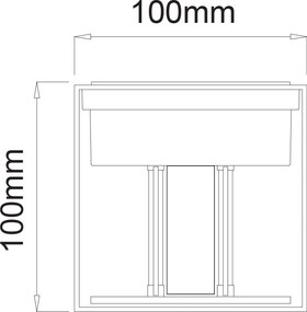 Απλίκα LED Εξωτερικού Χώρου Aca Santur-S LG0559G