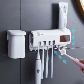 Επιτοίχια Θήκη για Οδοντόβουρτσες - Multi Function Toothbrush Sterilizer