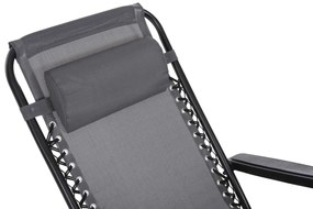 ΠΟΛΥΘΡΟΝΑ RELAX COMPANION HM5095.11 ΓΚΡΙ TEXTILENE-ΜΑΥΡΟ ΜΕΤΑΛΛΟ 67x145x110Υεκ.