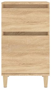vidaXL Κομοδίνα 2 τεμ. Sonoma Δρυς 40x35x70 εκ.