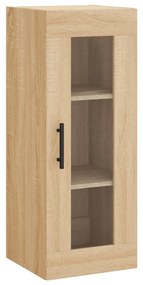 vidaXL Μπουφές Sonoma δρυς 34,5 x 34 x 180 εκ. από Επεξεργασμένο Ξύλο