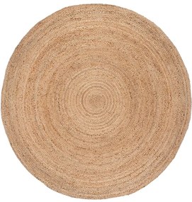 Χαλί Jute Rug BRD 25 Natural Βιοκαρπέτ 240X240cm Round