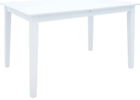 Tραπέζι επεκτεινόμενο Mabor pakoworld ξύλο σε λευκή απόχρωση 120-150x80x73,8εκ