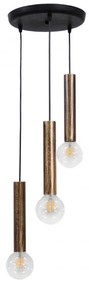 Φωτιστικό Οροφής S-42Pendel 3/L Bronze 34-0197 Heronia Metal, Plastic
