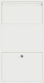 vidaXL Θυρίδα Πακέτων με αποθήκευση Λευκό 44 x 22 x 82 εκ. Ατσάλι