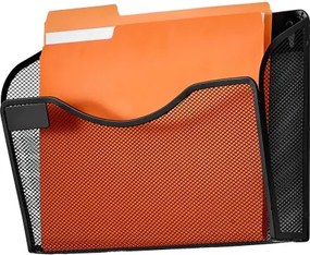 VEVOR File Wall Rack Mesh Wall File Holder 3-Piece 1 Pocket for Office &amp; School