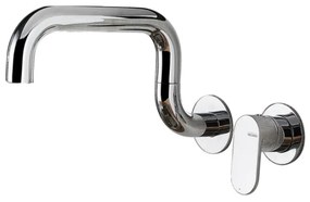 Armando Vicario Laundry 400747 Chrome Μπαταρία Κουζίνας Τοίχου Με Υψηλό Περιστρεφόμενο Ρουξούνι