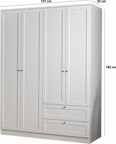 Wardrobe Terra 182 White