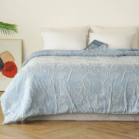 Κουβερλί Ariel Light Blue Melinen Queen Size 220x240cm Πολυέστερ