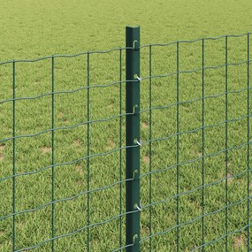 vidaXL Πό posts φράχτη 22 pcs Πράσινο 120 cm Ατσάλι