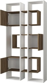 Stewehome Ραφιέρα Δαπέδου / Λευκή Βιβλιοθήκη 95.9x29.6x183.6 cm