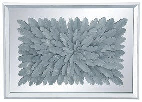 Artekko Witsiay Διακοσμητικό Τοίχου Γκρι Άνθος σε Καθρεφτένιο Φόντο (50x70x5)cm Artekko 82825