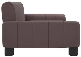 vidaXL Καναπές Παιδικός Καφέ 70 x 45 x 30 εκ. από Συνθετικό Δέρμα