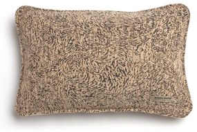 Μαξιλαροθήκη Διακοσμητική Parnassos Ραφή Γκανς Beige-Choco Aslanis Home 30X50 Cotton,Chenille
