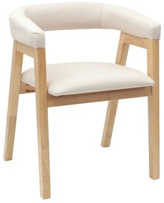 vidaXL Καρέκλες φαγητού 2 pcs Φυσικό 54 x 57 x 73 εκ