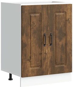 vidaXL Ντουλάπι βάσης νεροχύτη Kalmar Καπνιστή δρυς 60x46x81,5 εκ.