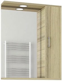 Καθρέπτης με δεξί ερμάριο Drop Ritmo 65-Δρυς