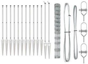 vidaXL Στύλος Περιφράξεων Γαλβανισμένο 50 x 1,4 μ Ατσάλι