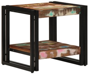 vidaXL Τραπεζάκι καφέ Πολύχρωμο 40x50x38 εκ. Μασίφ Ανακυκλωμένο Ξύλο