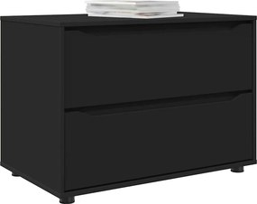 vidaXL Ντουλάπι αποθήκευσης Μαύρο 80 x 48 x 57 εκ Επεξεργασμένο ξύλο