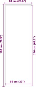 vidaXL Πατάκι Εισόδου Καφέ 60 x 180 εκ.