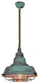 Φωτιστικό Οροφής Κρεμαστό HL-230SG-1P 77-3007 Cecropia Worn Copper Green &amp; Copper  Homelighting Metal