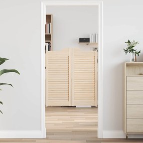 vidaXL Πόρτες Swing 2 pcs Φυσικό Μασίφ Ξύλο Πεύκου