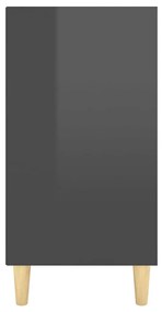 Ραφιέρα Γυαλιστερή Γκρι 103,5 x 35 x 70 εκ. από Μοριοσανίδα - Γκρι