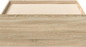 vidaXL Πλαίσιο Κρεβατιού Sonoma Δρυς 90 x 190 εκ.