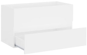 vidaXL Ντουλάπι Νιπτήρα Λευκό 80 x 38,5 x 45 εκ. από Επεξ. Ξύλο