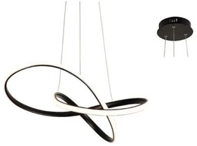 Φωτιστικό Οροφής Led HM92LEDP48BK 48W 3000K 2880lm 48Χ44XΗ120 Black Aca Decor Aluminium