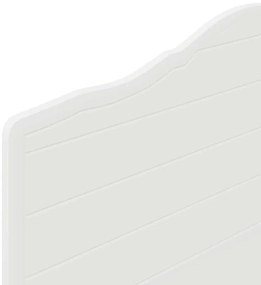 vidaXL Κεφαλάρι με κεφαλάρι Λευκό 75 cm Επεξεργασμένο ξύλο