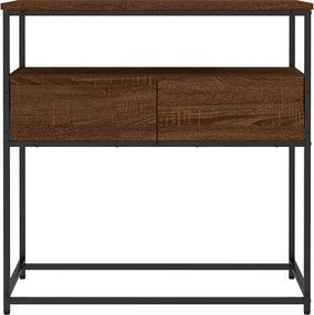 vidaXL Τραπέζι Κονσόλα Καφέ Δρυς 75 x 40 x 75 εκ. Επεξεργασμένο Ξύλο