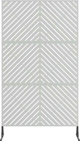 vidaXL Οθόνη Ιδιωτικότητας Γκρι 100 x 50 x 180 εκ. Ατσάλι