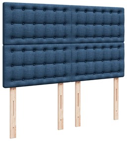 ΚΡΕΒΑΤΙ BOXSPRING ΜΕ ΣΤΡΩΜΑ ΜΠΛΕ 140X200 ΕΚ. ΥΦΑΣΜΑΤΙΝΟ 3294011