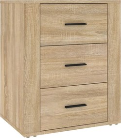 vidaXL Κομοδίνο Sonoma Δρυς 50x36x60 εκ. από Επεξεργασμένο Ξύλο