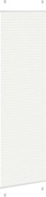 vidaXL Πλισέ περσίδα Λευκό 55x200 cm Πλάτος υφάσματος 54,4 cm