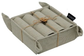 Σουπλά Plato 252 Σε Καλαθάκι (Σετ 5τμχ) Khaki Kentia 35x50cm 100% Βαμβάκι
