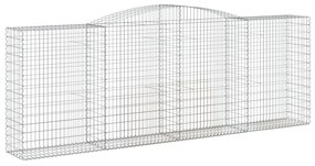 vidaXL Συρματοκιβώτια Τοξωτά 25 τεμ. 400x50x140/160 εκ. Γαλβαν. Ατσάλι