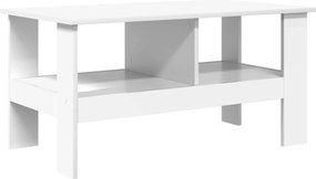 vidaXL Τραπεζάκι σαλονιού Λευκό 90 x 50 x 45 cm Επεξεργασμένο ξύλο