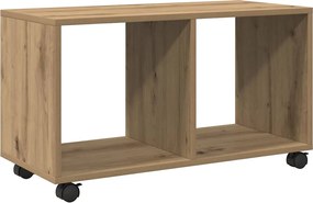 vidaXL Ντουλάπι Τροχήλατο Αρτισιανή Δρυς 72x33x42,5 εκ. Επεξ. Ξύλο