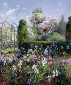 Timothy Easton - Εκτύπωση έργου τέχνης Irises in the Formal Gardens, 1993, (35 x 40 cm)