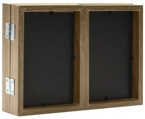 vidaXL Τριπλή Κορνίζα Κολάζ Ανοιχτό Καφέ 22 x 15 εκ. + 2 x (10x15 εκ.)