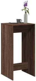 vidaXL Τραπέζι Μπαρ Καφέ Δρυς 51x50x103,5 εκ. Επεξ. Ξύλο