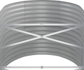 vidaXL Ζαρντινιέρα Ανθρακί 440x80x68 εκ Γαλβανισμένος χάλυβας