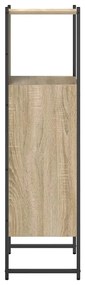 vidaXL Ντουλάπι Μπάνιου Μπεζ 33 x 33 x 120.5 εκ. Επεξεργασμένο ξύλο