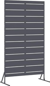 vidaXL Οθόνη Ιδιωτικότητας 100 x 50 x 180 εκ. Ατσάλι Ανθρακί