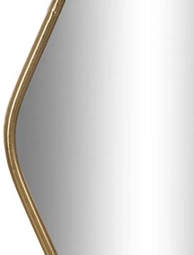 Καθρέπτης Τοίχου με Χρυσό Μεταλλικό Πλαίσιο 100x57cm