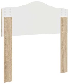 vidaXL Κεφαλάρι με κεφαλάρι Δρύς Sonoma 80 cm Επεξεργασμένο ξύλο